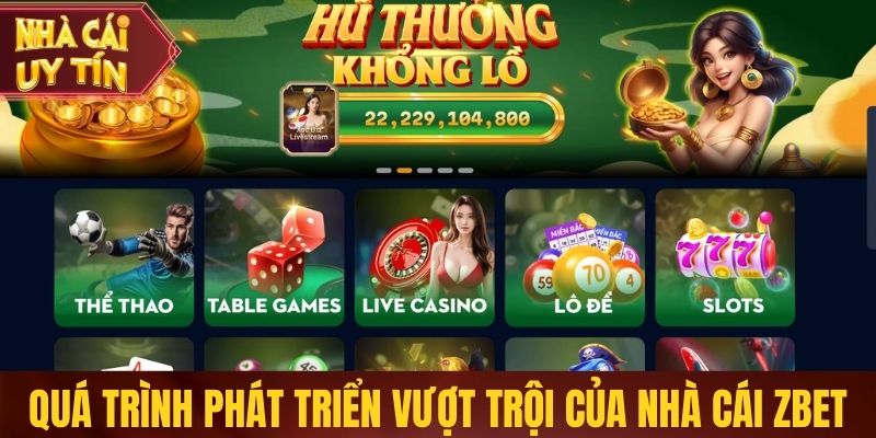 Zbet - Nền Tảng Game Bài Được Nhiều Người Quan Tâm Quá trình phát triển vượt trội của nhà cái Zbet